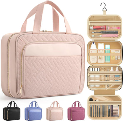 Large Travel Cosmetic Bag with Waterproof Hanging Hook